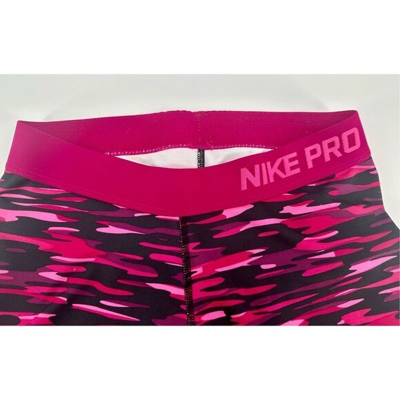 Nike Pro Dri-Fit pink camo crop leggings size M - Picture 5 of 8